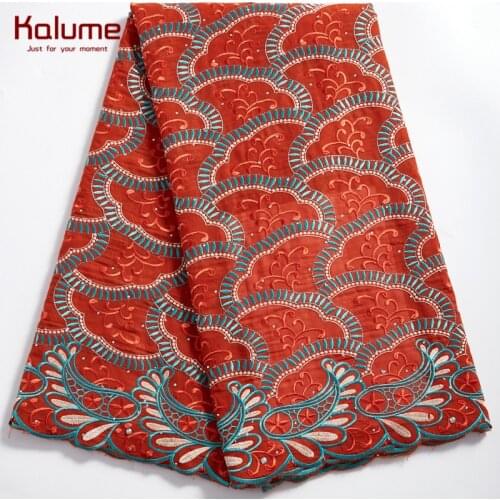Kalume Diy African Lace Fabric Dresses Nigerian Cotton Lace Fabric Dress Swiss Voile Lace In Switzerland For Party Dresses F2336