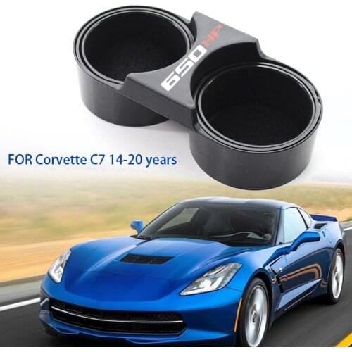 Car Water Cup Holder Car Accessory Extendable Car Cup Holder Drink Bottle Stand for Chevrolet Corvette C7 2014-2020