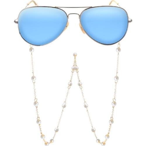 Fashion All-match Chain Mask Chain Simulation Pearl Glasses Chain Ladies Jewelry Accessories Glasses Rope Hanging Wholesale