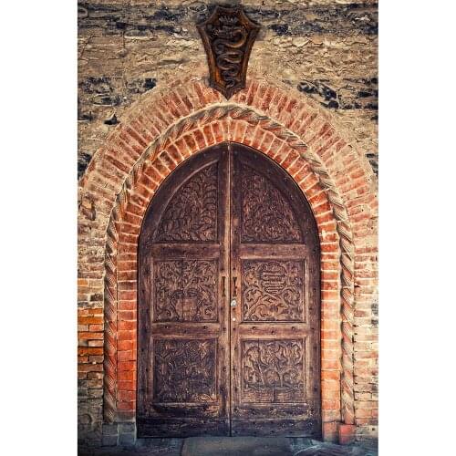 Photo Backdrop Vintage Arch Brick Wall Computer Printed Background for Children Portrait Pet Baby Photophone Photography Props