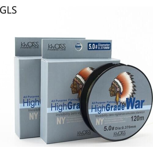 120M Speckle Fishing Line 3D Invisible Camouflage Nylon Thread Algae Line Sink Monofilament Line Carp Fishing