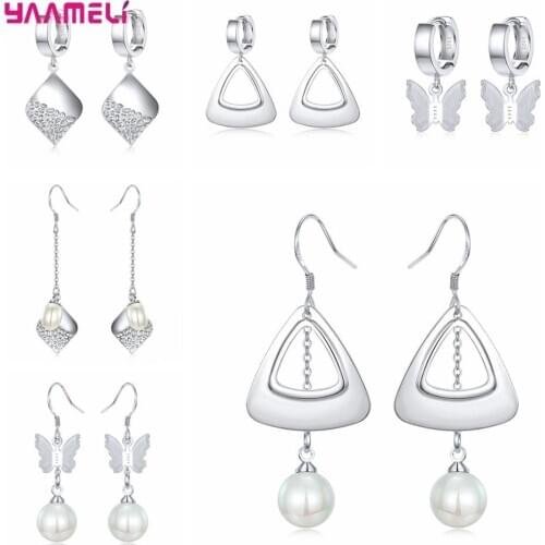 Korean Style Frosted Fashion Butterfly Insects Earrings for Women Girls Theme Party 925 Sterling Silver Ear Ornament Jewelry