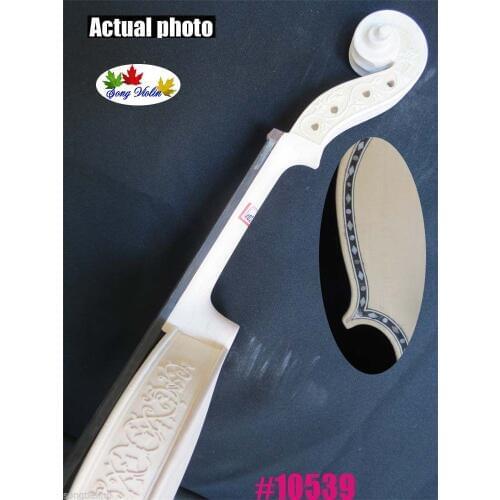 Strad style unfinished violin 4/4,inlay top and back,carved rib and neck #10539
