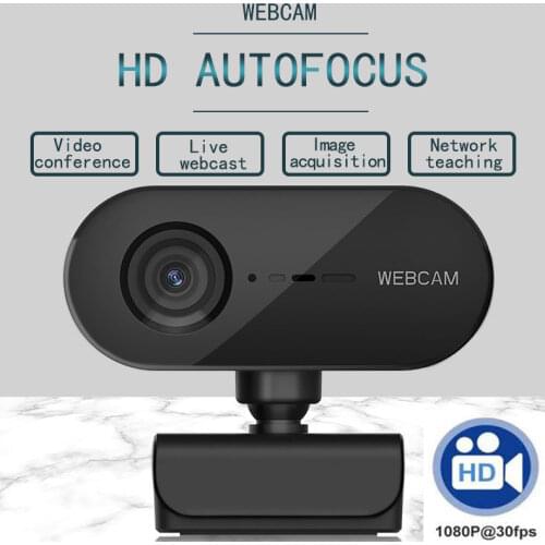 New Auto Focus Full HD Webcam 1080P Web Camera Built In Microphone Computer Peripherals Video Camera For Pc Gamer Complete