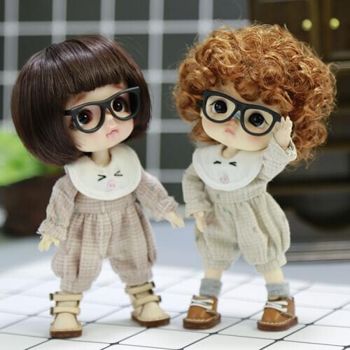 BJD doll clothes suitable for ob11 GSC YMY round neck pig puffy jumpsuit doll accessories