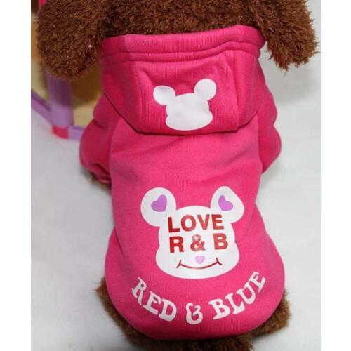 PUOUPUOU Winter Warm Dog Clothes Cartoon Pet Dog Clothes Hoodies Sweatshirt for Small Medium Dogs Coat Cute Pets Dog Costume