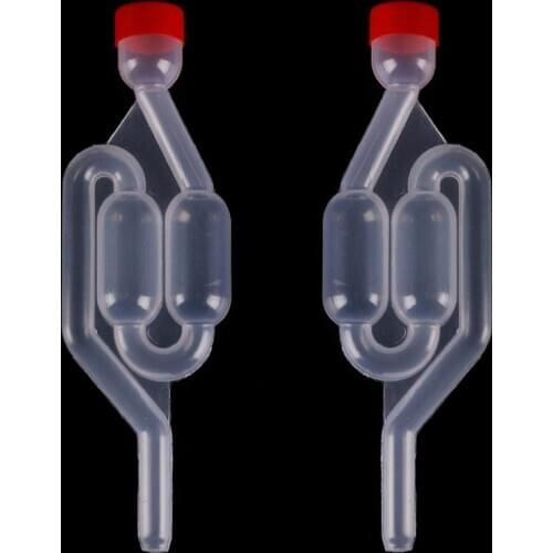 Homemade Wine Vent Air Lock Exhaust One-way Home Brew Wine Fermentation Airlock Check Valve Water Sealed Valves Hot Sale
