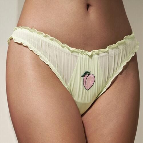 FINETOO Summer Fruit Panties Women Sexy Briefs S-XL Lovely Underpants Fashion Embroidery Underwear Girls Panty Female Lingerie