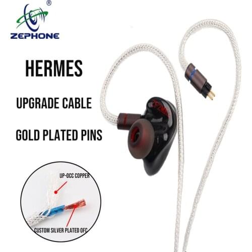 Zephone Hermes - Balanced UPOCC Headphone upgrade cable - customisable pin with MMCX 0.78 IE A2DC