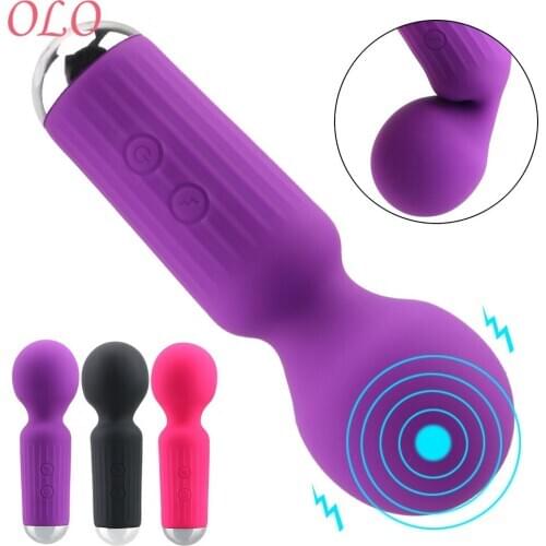 OLO 20 Frequency Mini Dildo Vibrator G-spot Massager Vagina Clitoris Stimulator Sex Toy for Women AV Stick Magic Wand
