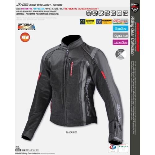 High Quality Komine JK-095 Riding Motorbike Motocross ATV Bike Riding Mesh Summer JK095 Jackets With Protector