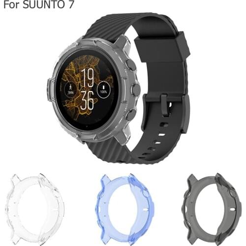 Protective Case Cover for Suunto 7 Smart Watch Anti Shock TPU Frame Protector Shell Bumper for Suunto 7 Case Accessories