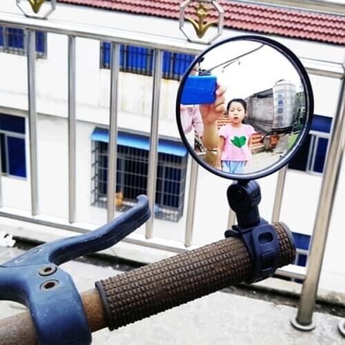 1/2pcs Bicycle Rearview Mirror Wide-angle Bicycle Mirror Mountain Bike Rearview Mirror Silicone Handle Rearview Mirror