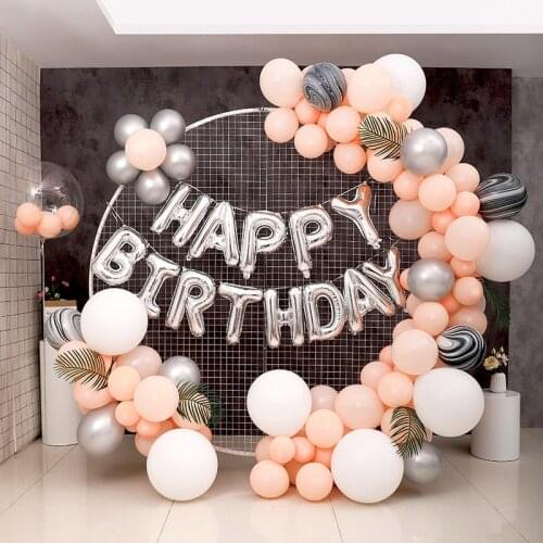 1 Set Happy Birthday Balloons Rose Gold Letter Foil Ballons Birthday Party Decorations Globos Lettre Ballon Chiffre Anniversaire