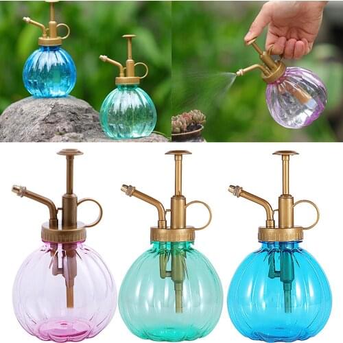 1PC Plant Flower Glass Garden Watering Pot Mister 300ml Water Cans Sprayer Bottle Spray Irrigation Supplies Hairdressing Tool