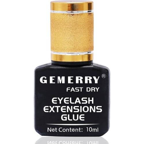 10ml GEMERRY Glue Eyelashes Extension Black Waterproof False Eyelashes Glue Professional Makeup Adhesive Eye Lash Glue Tool