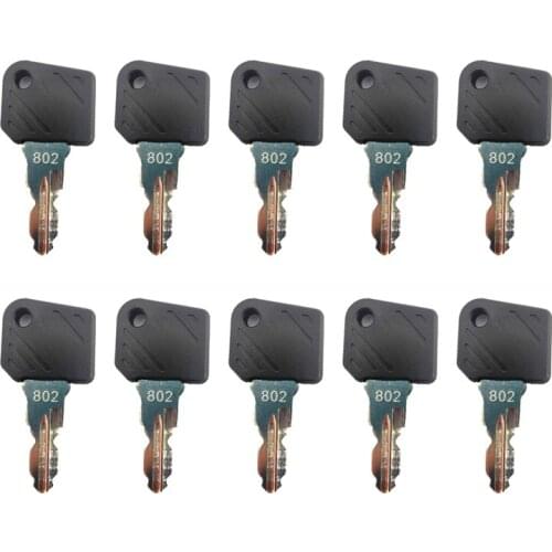 10pc Ignition Key 802 - Forklift Ant For Linde Forklift - E16 - L12