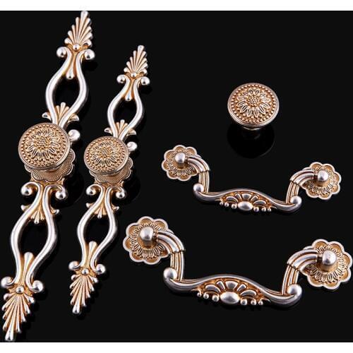 HOT 20PCS European Vintage Style Door Drawer Pull Handle Knobs Retro Furniture Cabinet Dresser Cupboard Wardrobe Handles