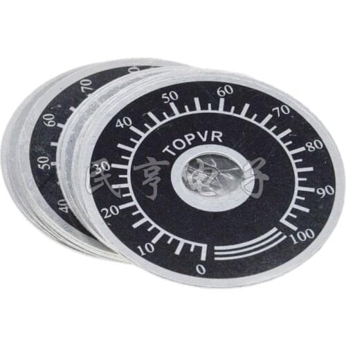 5pcs 0-100 WTH118 potentiometer knob scale digital scale can be equipped with WX112 TOPVR In Stock