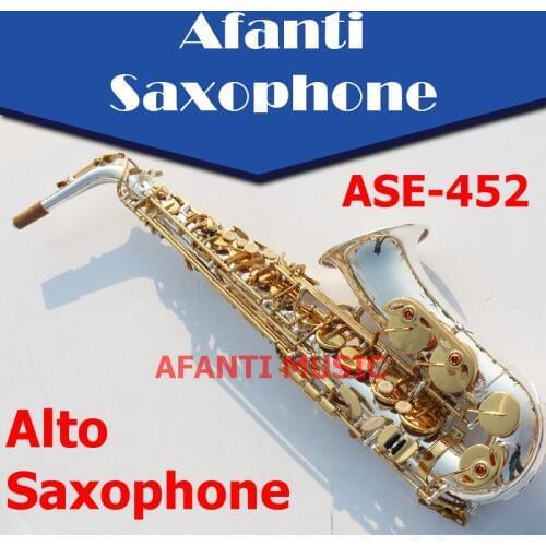 Afanti Music Eb tone / Nickel Plated/ Silvering Alto Saxophone (ASE-452)