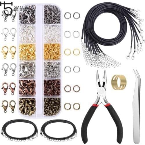 12 grid jewelry accessories for Jewelry Making open Jump Rings lobster clasp Diy Jewelry findings Set Jewelry Tool