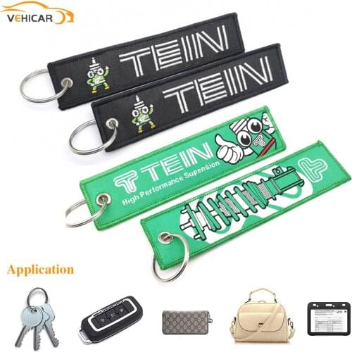 VEHICAR Auto Keychain Keyring Backpack buckle Carabiner TEIN Style LOGO Mbroidered Cloth buckle Universal Car Styling