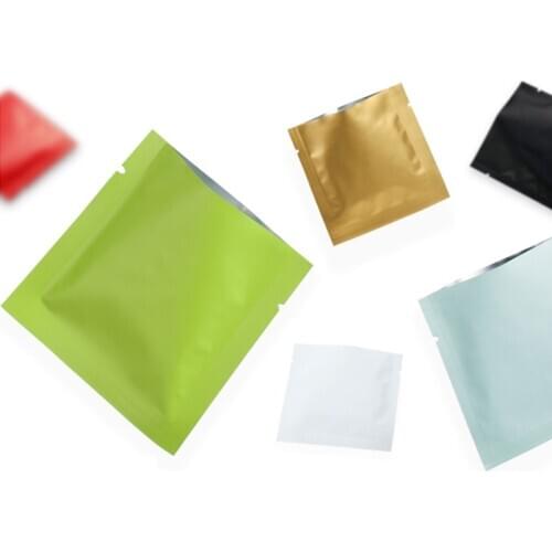 Color Aluminum Foil Tea Packaging Bag Heat-sealed Food Bags Separate Storage Bag 100pcs/lot