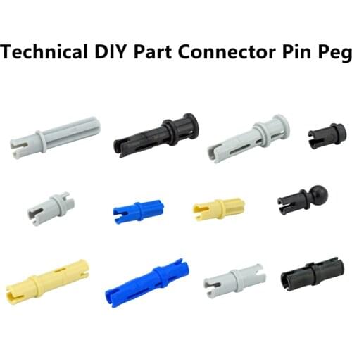 Bulk Technical DIY Part Connector Pin Peg Cross Axle Building Blocks Toy MOC Parts Compatible With 2780 3673 6558 6562 Bricks