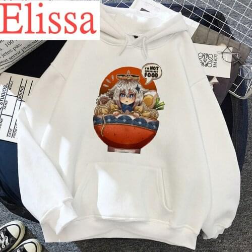 Genshin Impact Winter Warm Casual Graphic Hoodies Men Harajuku Funny Cartoon Kawaii Anime Sweatshirt Unisex Kawaii Hoody Male