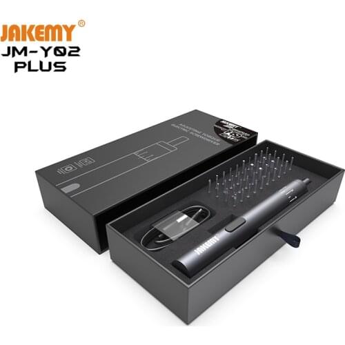 JM-Y02 PLUS household rechargeable electric screwdriver set, multi-function mini smart electric batch tool