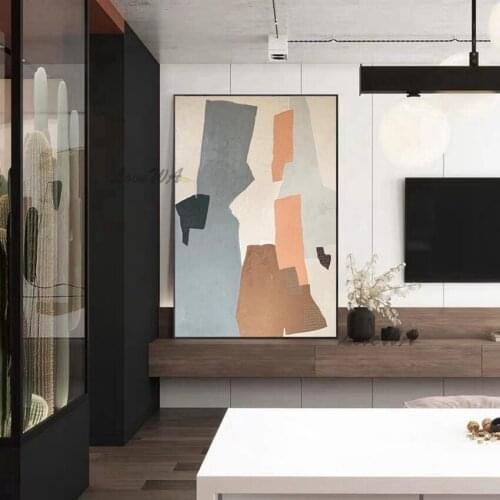 New Arrival Warm Colors Are Abstract 100% Handpainted Painting Modern Wall Art Decoration Canvas Handmade Painting No Framed