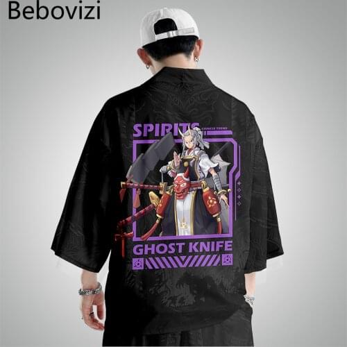 Cosplay Anime Samurai Kimono Plus Size Japanese Streetwear Men Women Cardigan Haori Yukata Harajuku Tops Robe Loose Clothes