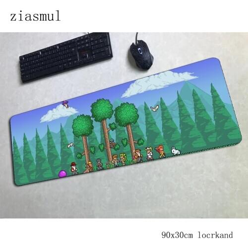 Terraria pad mouse 90x30cm computer gamer mouse pad thick padmouse big anime mousepad ergonomic gadget office desk mats