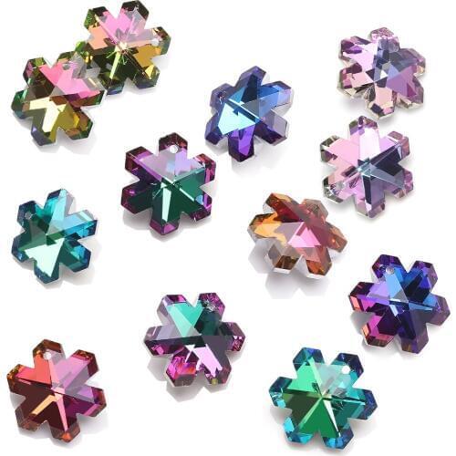 Ice Crystals Glass Beads For Jewelry Making Bulk 20mm Austria Pendant Loose Beads For Bracelets Charms DIY Crafts Necklace 20pcs