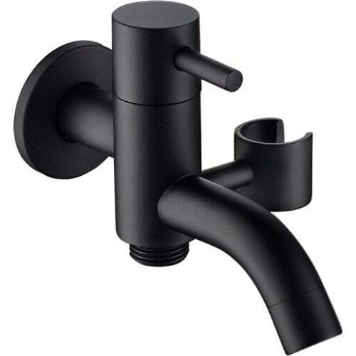 Copper pressurized shunt faucet bidet toilet flushing nozzle toilet companion black toilet spray gun set