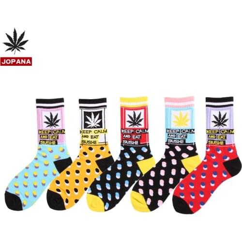 Mens and Womens Stockings Popular Logo Street Europe and Harajuku Hip Hop Skateboard In The Hose Hose Spring and Summer Sock