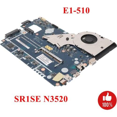 NOKOTION Z5WE3 LA-A621P Laptop motherboard for Acer E1-510 DDR3 NBC3911001 NB.C3911.001 Main board SR1SE N3520 CPU