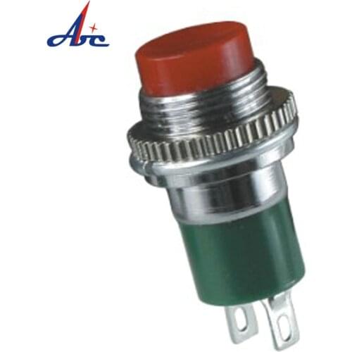 NS113 DS-324 12VDC Red small 12MM 1A OFF-(ON) push button switch waterproof push button switch