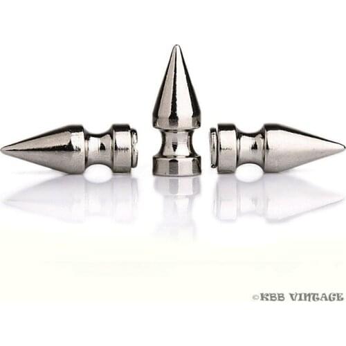 Wholesale ! 200pc Screwback Spikes Metal Punk Spikes Rock Large 1'' silver