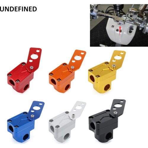 Handlebar Stand Post Clamp Riser Black Chrome for Honda Ruckus Zoomer Scooter NPS50 2003-2012 Motorcycle Parts Handlebar Riser