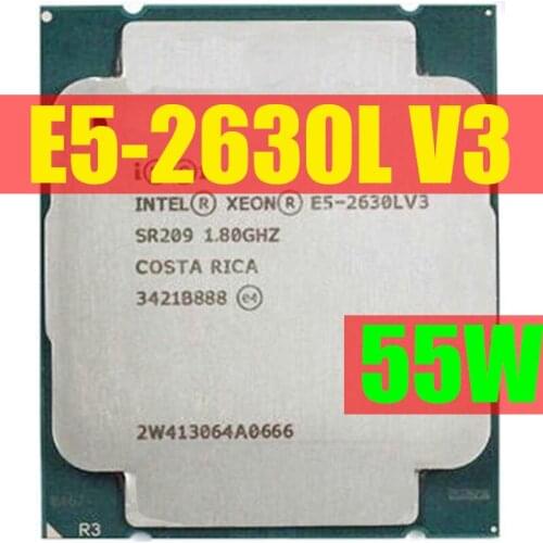Xeon E5-2630L v3 Octa-core (8 Core) 1.80 GHz Processor E5 2630L V3 processor LGA2011-3 CPU 100% normal work