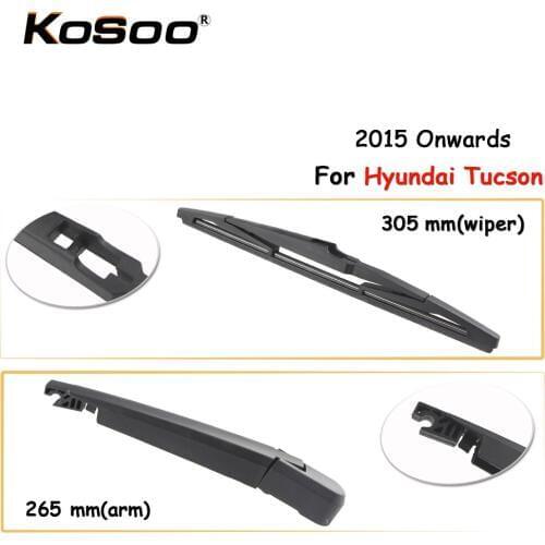 KOSOO Auto Rear Car Wiper Blade For Hyundai Tucson,305mm 2015 Onwards Rear Window Windshield Wiper Blades Arm,Car Accessories