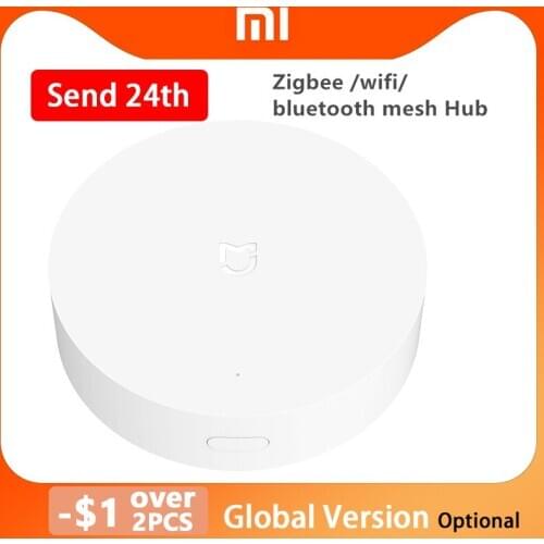 Xiaomi Multimode Smart Home Gateway 3 Global version ZigBee WIFI Bluetooth Mesh Hub Work With Mijia Sensors Apple Homekit