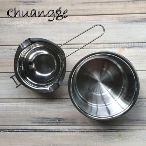 Long Handle Stainless Steel Candle Wax Melting Wax Inside Pot Chocolate Butter Melting Pot Food Grade