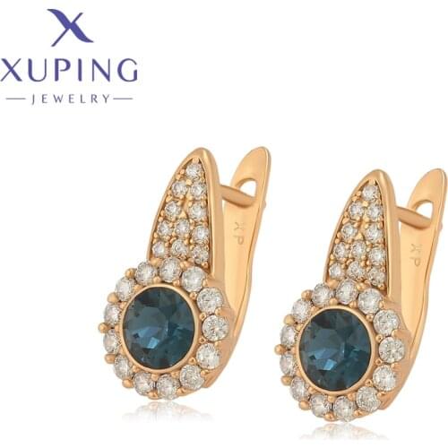 Xuping Jewelry Fashion New Arrival Crystals Earrings for Women Girl Party Gift A00634518