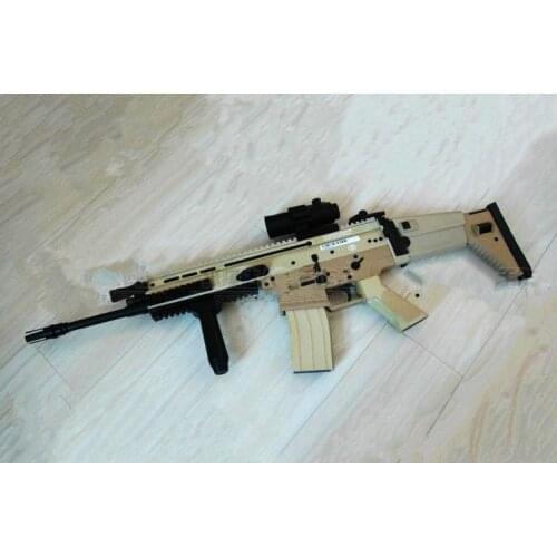 1:1 US FN SCAR-L Assault Sniper Rifle Pistol Submachine Shot gun Paper Model Kit Handmade Toy Puzzles