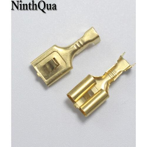20Pcs 7.8mm Female Crimp Terminal 7.8 mm Battery Connector Terminals Copper High Current Speaker Boat Switch Wiring Plug