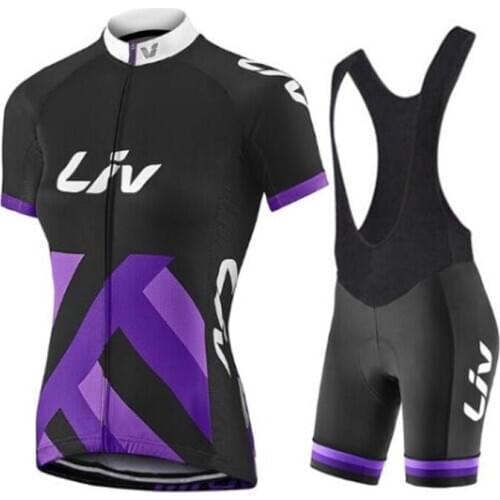 2021 LIV Cycling Clothing BIB Gel Shorts Women Bicycle Jersey Set Sport Suit Female Road Bike Clothes MTB Uniform Summer Dress