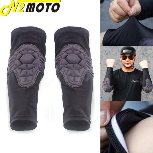 2x Black Cycling Sleeve Outdoor Sports Arm Sleeve Sun Protection UV Armguard Sleeves Elbow Cover Cuff Protector S M L XL XXL