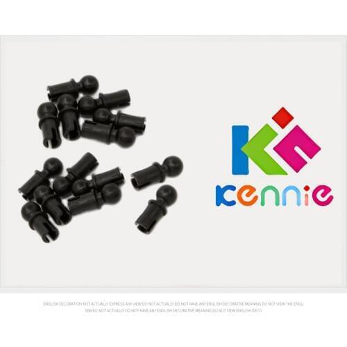 400pcs/lot Kennie DIY MOC Technology Accessories Parts Ball With Friction Snap NO.6628 Black Joint Activity Steering Blocks